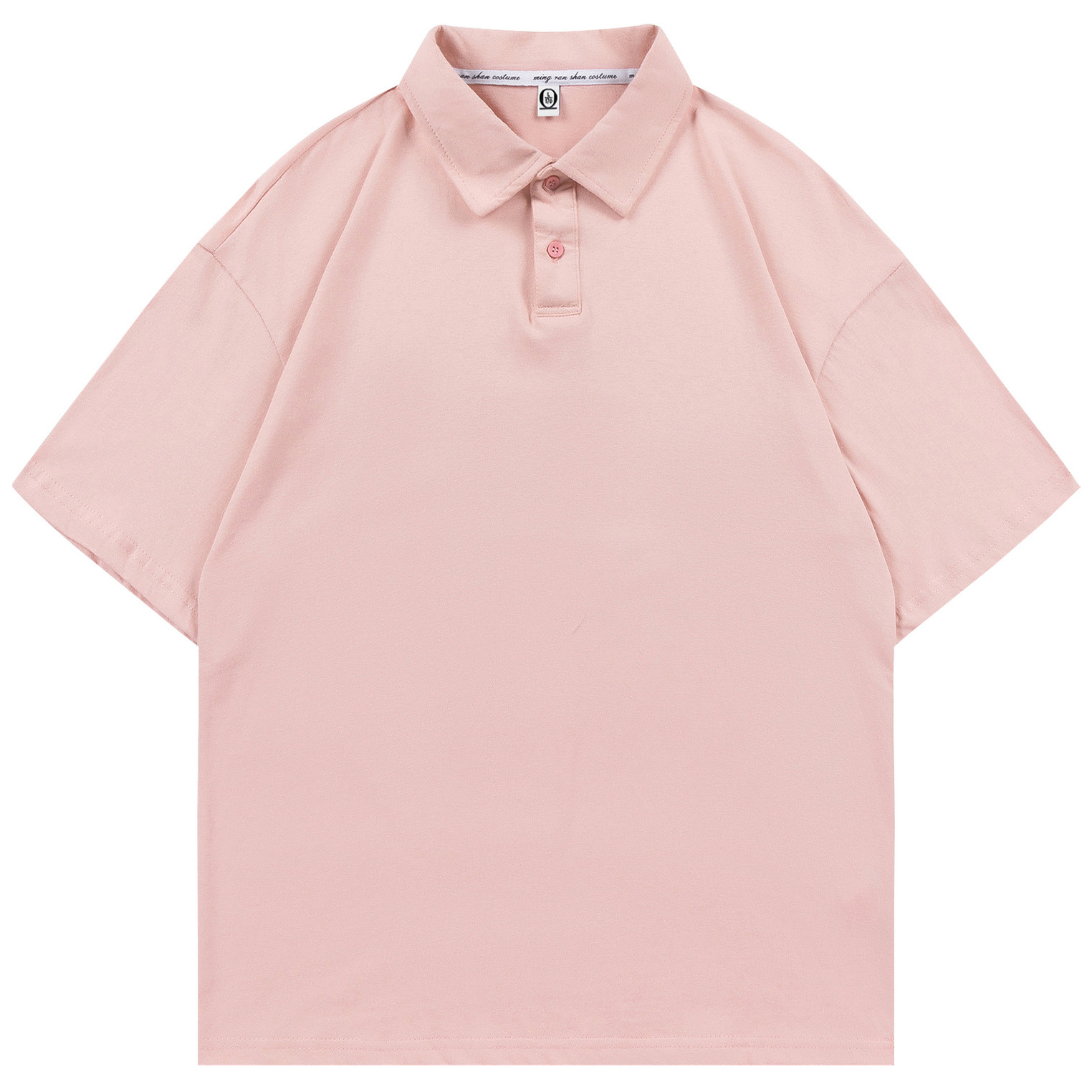 pure 100% combed cotton drop shoulder polo shirt men's women's pure 100% combed cotton drop shoulder polo shirt men's women's