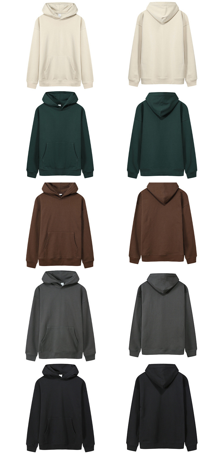 pure 100% cotton pullover thick heavyweight hoodie kangaroo pocket long sleeve pure 100% cotton pullover thick heavyweight hoodie kangaroo pocket long sleeve