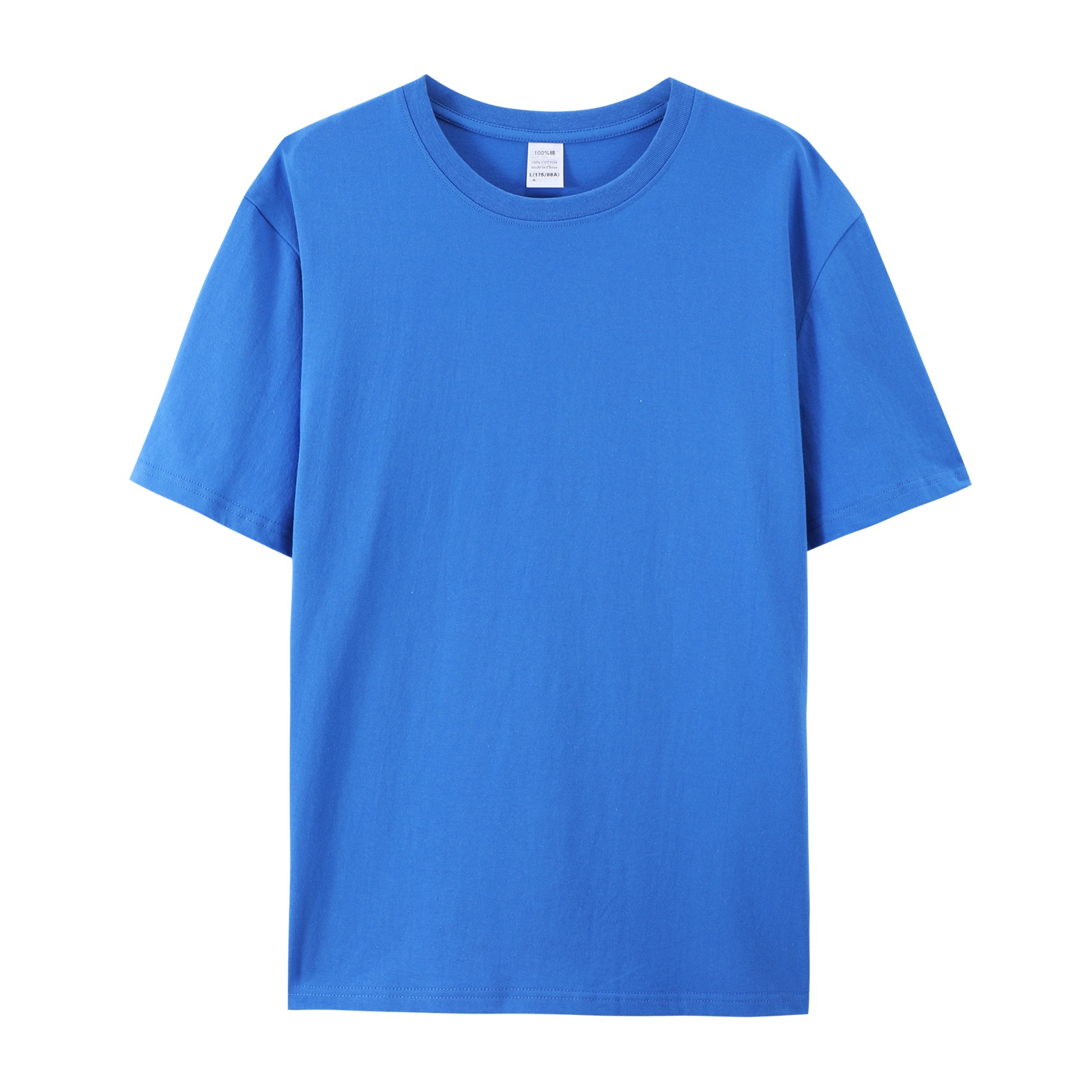 pure 100% cotton kids T-shirt royal blue short sleeve crew neck pure 100% cotton kids T-shirt royal blue short sleeve crew neck