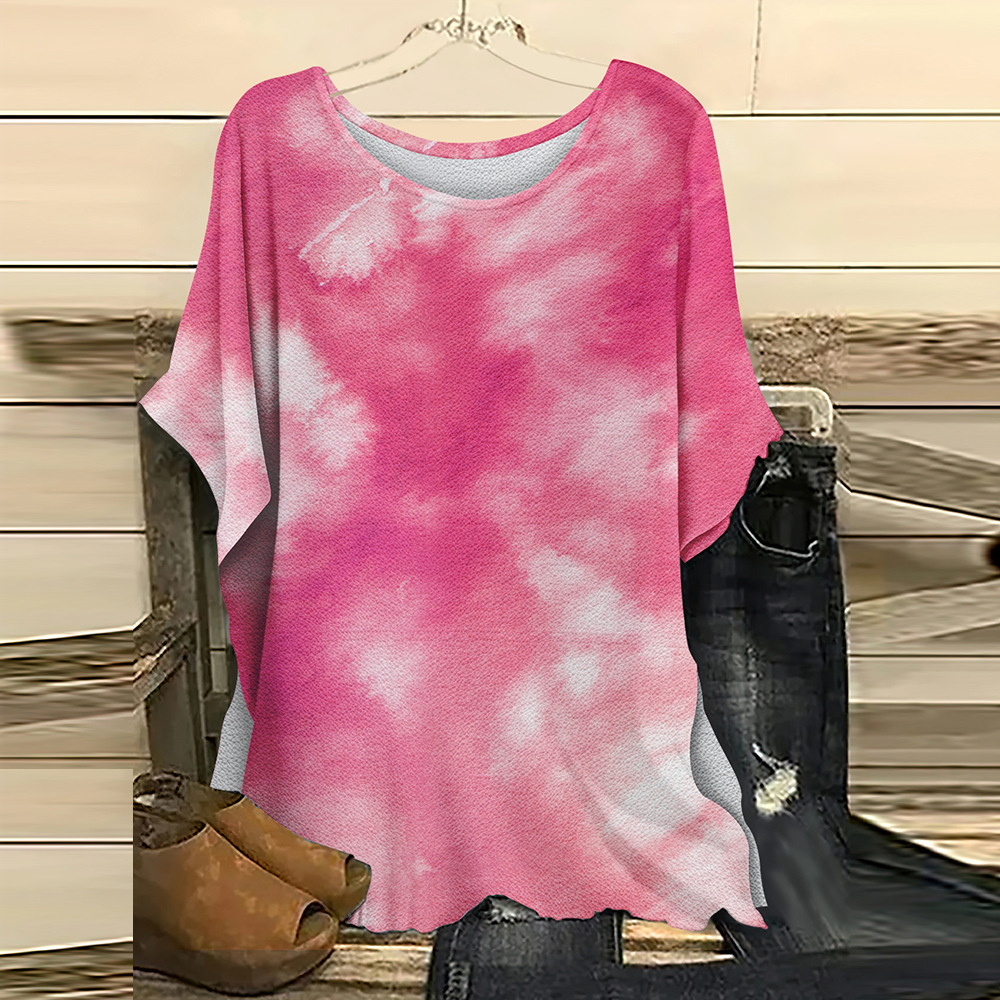 Women's Bat Sleeve Loose Casual Women's Dress Top