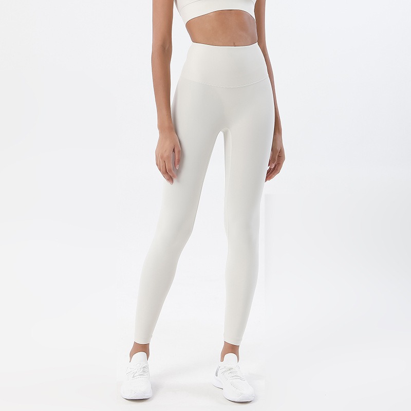 ivory white naked feeling yoga workout gym leggings high waist wholesale