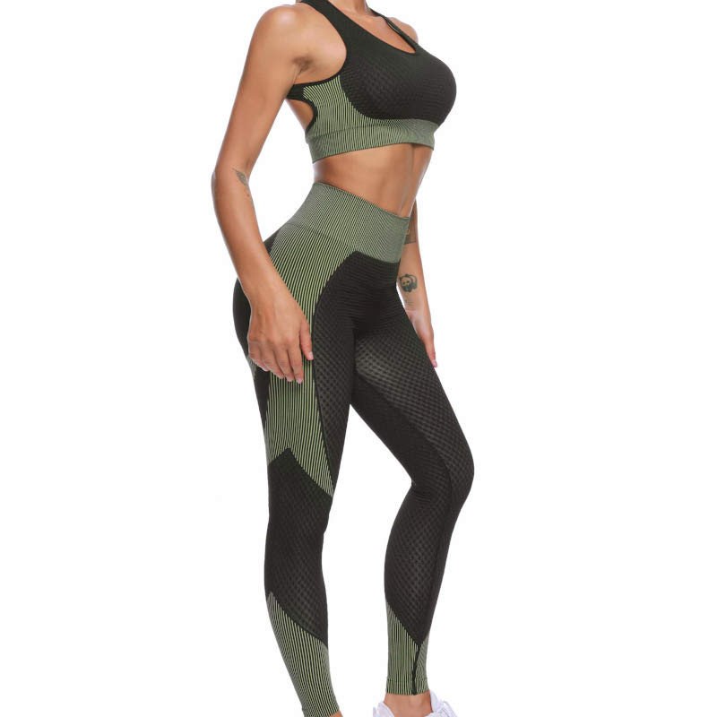 Tiktok Workout Outfit Set(Yoga Bra Butt Lifting Leggings)